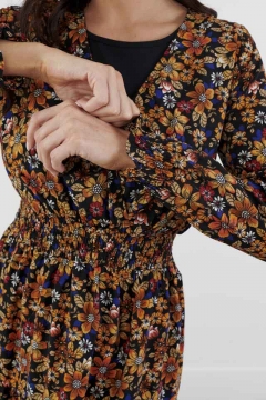 Waist and Sleeve Smocking Dress